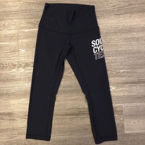 Lululemon SoulCycle Texas crop leggings